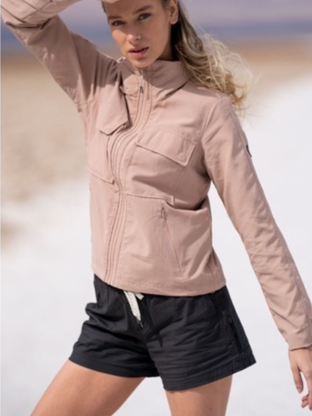 Vuori Dusty Rose Military/Utility Jacket Size XS